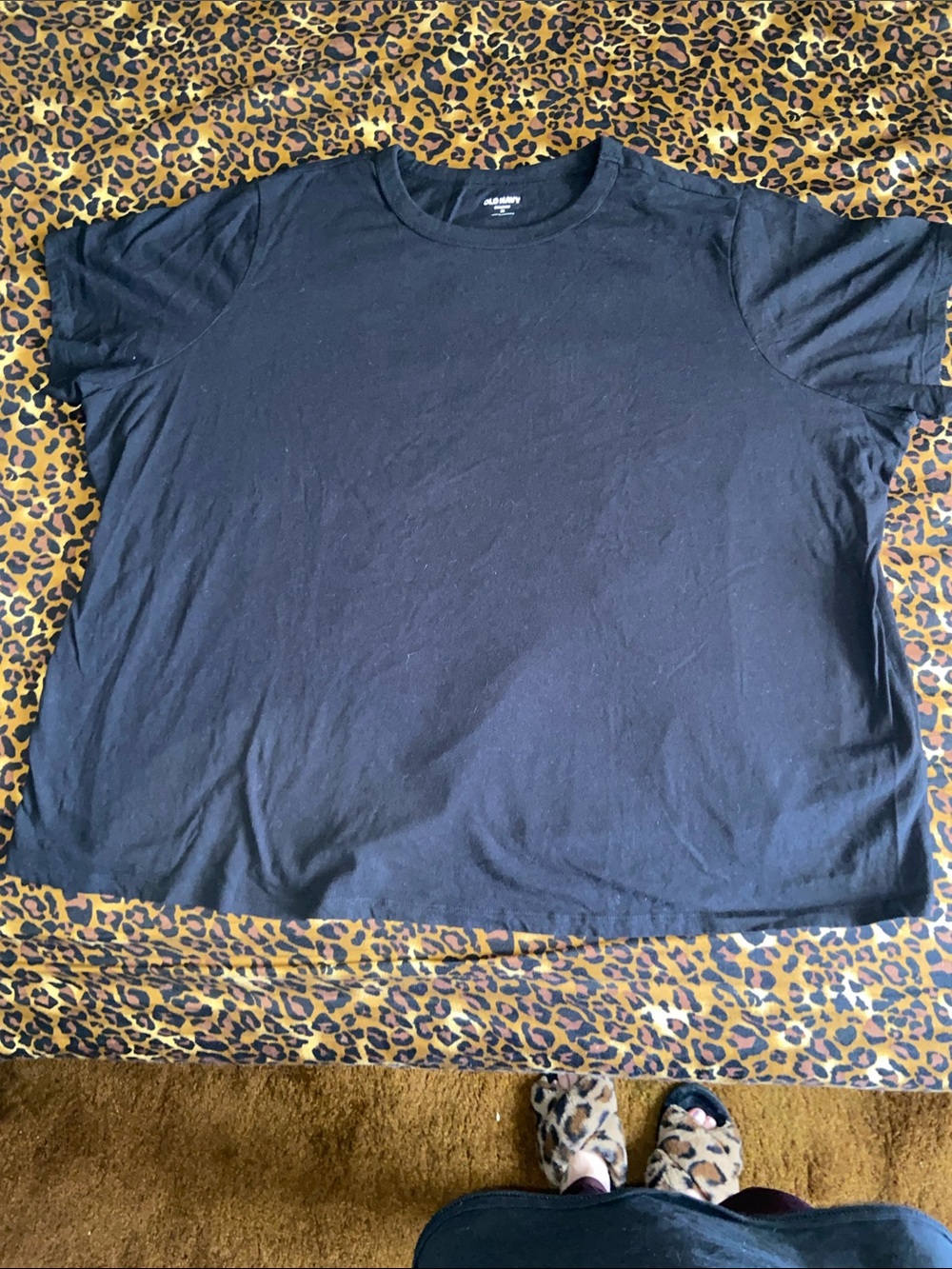 Old Navy Women’s Black Short Sleeve Crewneck T-Shirt 100% Cotton